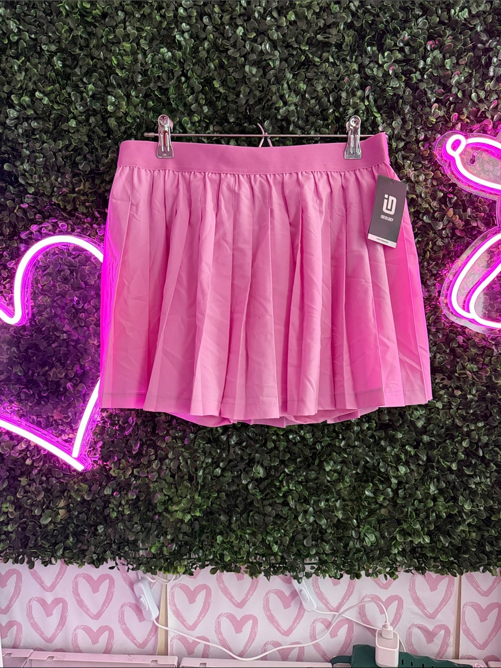 NWT- Pink Pleated Mini Tennis Skirt